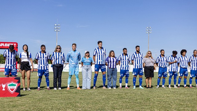 Formação do CSA no jogo contra o CSE, pela Copa Alagoas