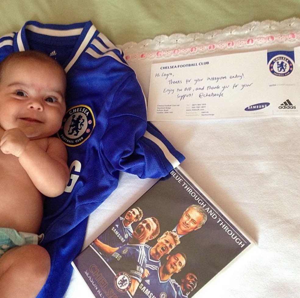 Chelsea ganhou um concurso oficial do clube inglês — Foto: Arquivo Pessoal