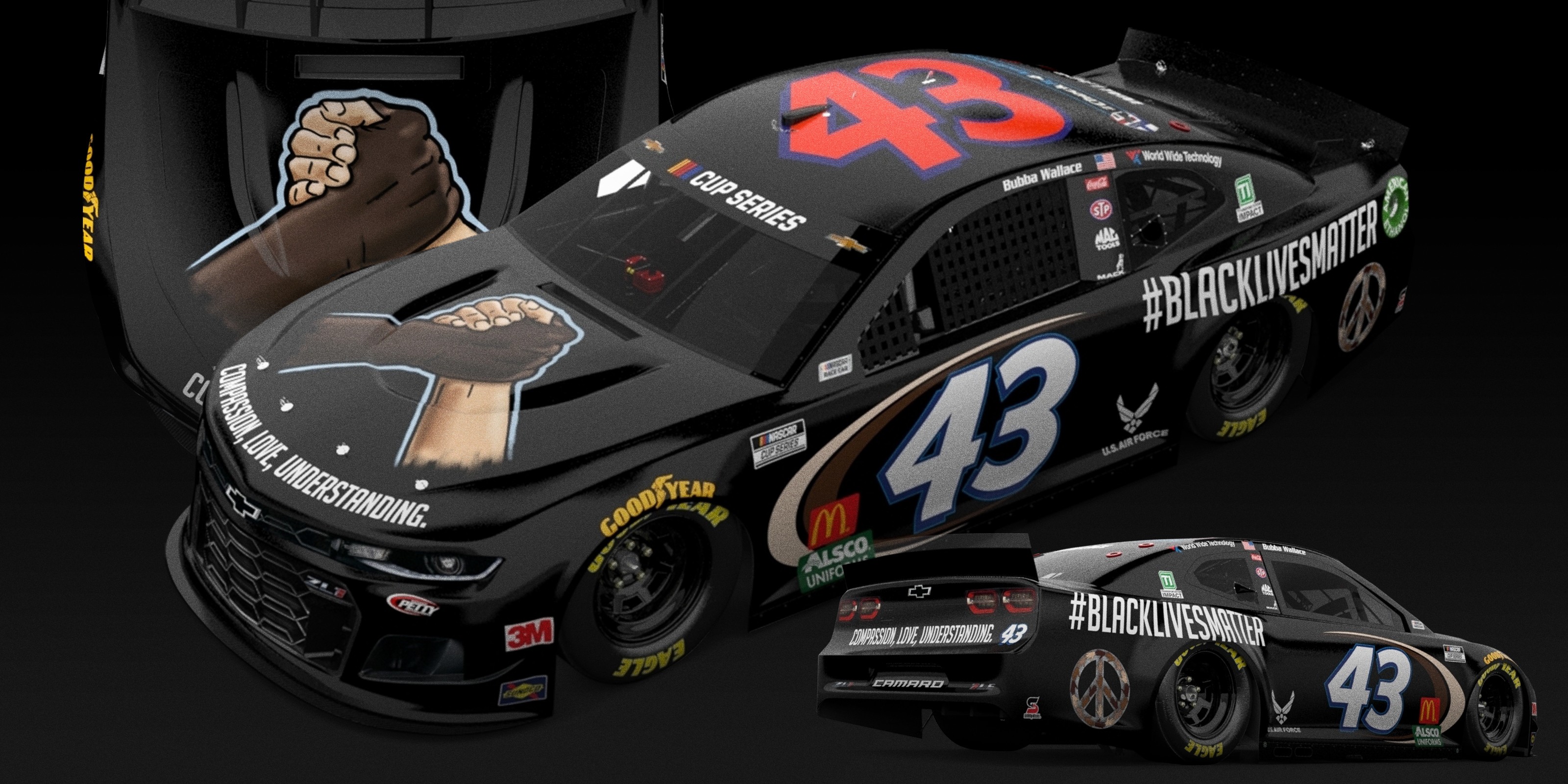 Com apoio de LeBron, único piloto negro da Nascar terá carro com ...