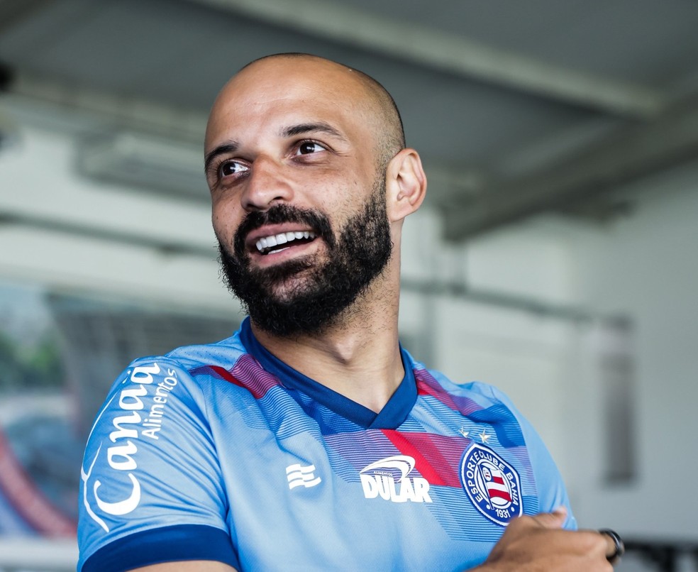 Thaciano será reforço do Santos nesta janela de transferências  — Foto: Divulgação/EC Bahia