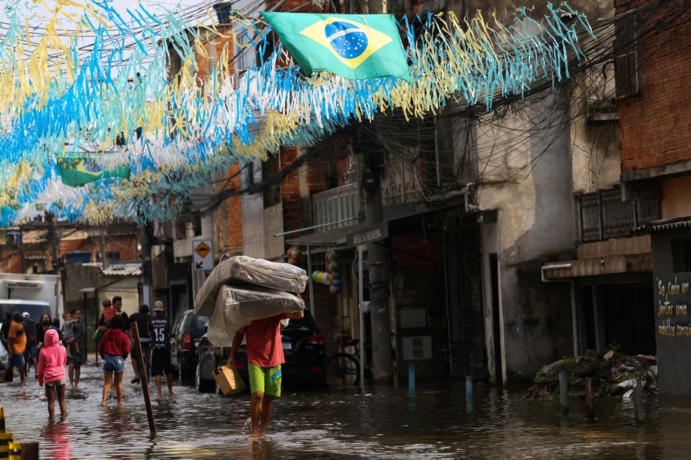 São Paulo teve o setembro mais chuvoso já registrado pelo Instituto Nacional de Meteorologia — Foto: Reuters