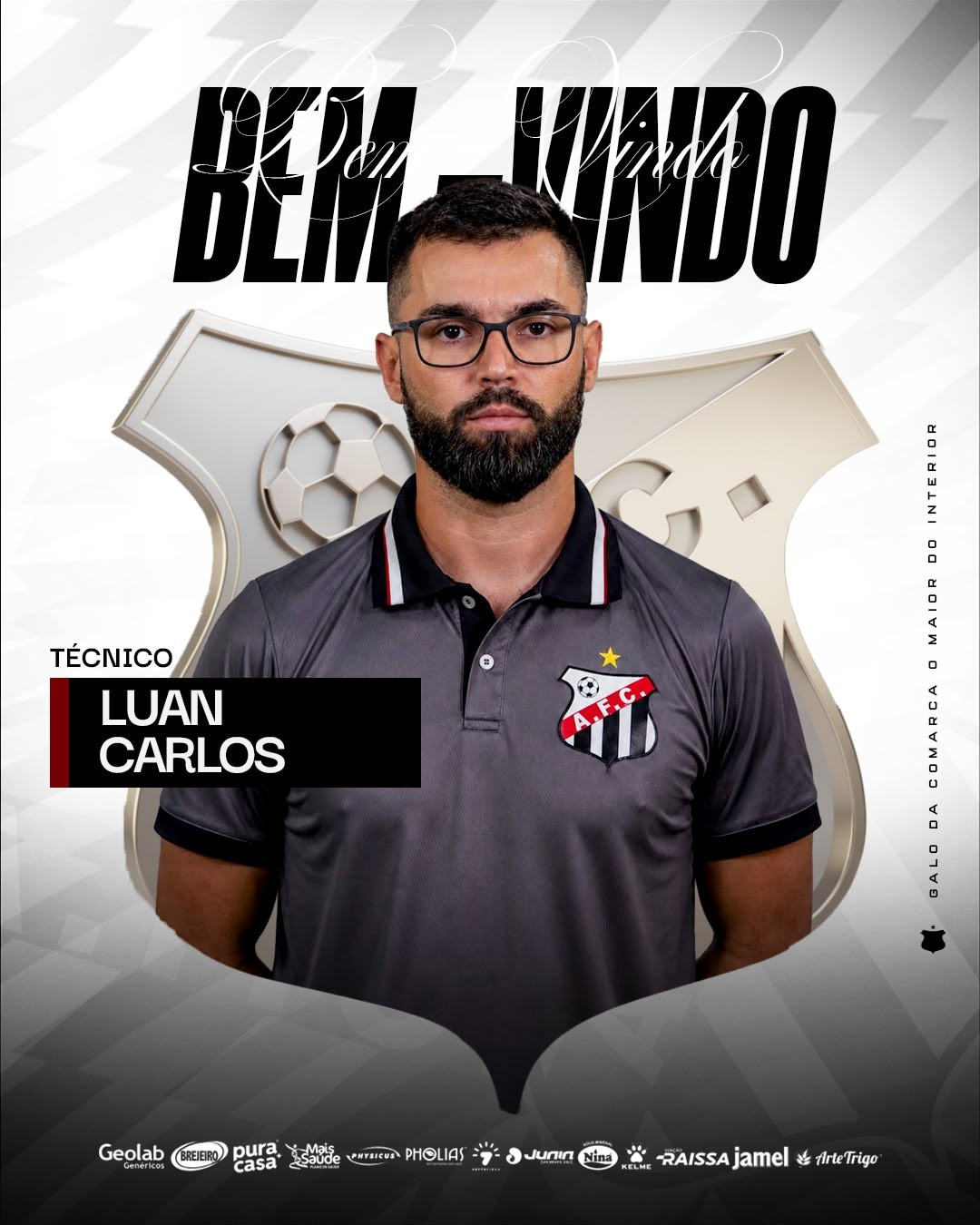 Lanterna da Série C, Anápolis troca Roberto Fernandes por Luan Carlos