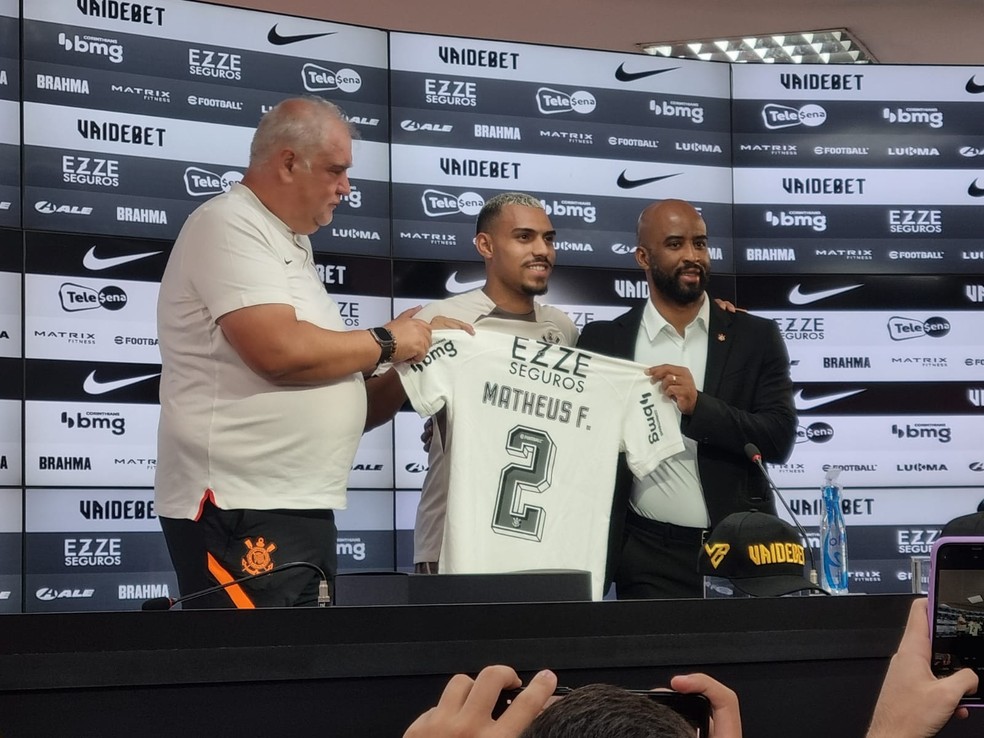 Corinthians apresenta Matheus França, ex-Matheuzinho — Foto: José Edgar de Matos