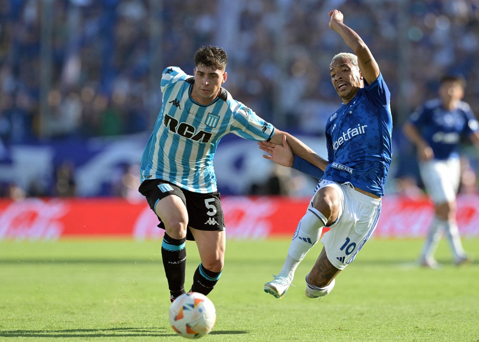 Matheus Pereira; Cruzeiro x Racing — Foto: JUAN MABROMATA / AFP