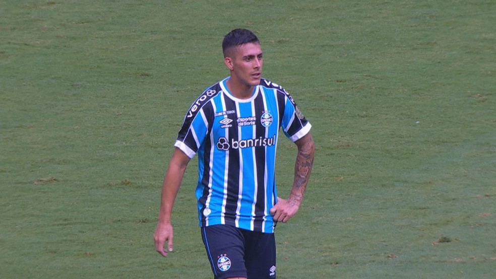 Pavón, atacante do Grêmio — Foto: Reprodução/RBSTV