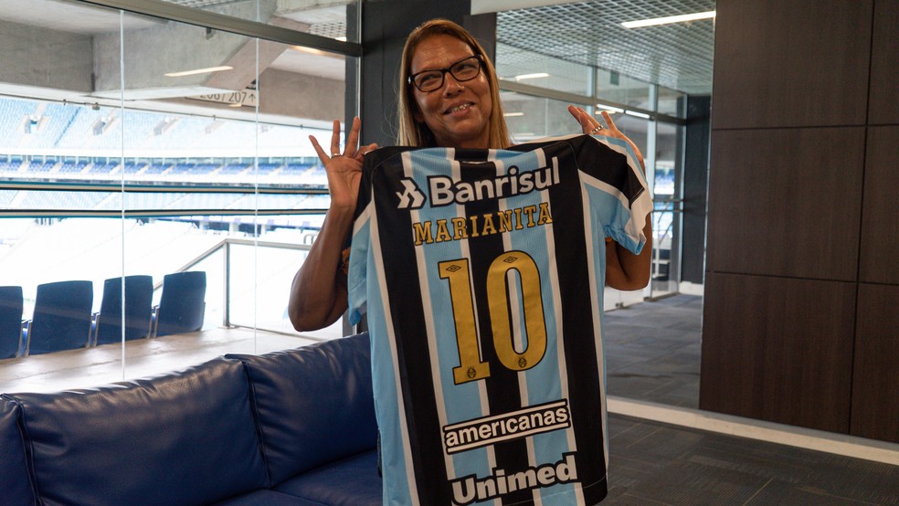 Marianita Nascimento, Diretora de Futebol Feminino do Grêmio — Foto: Jéssica Maldonado | Grêmio FBPA