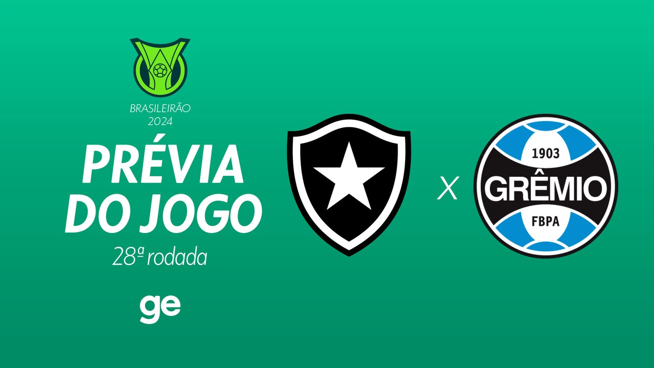 Botafogo x Grêmio: saiba tudo sobre o jogo da 28ª rodada do Brasileirão Série A 2024