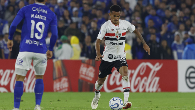 Djhordney em Millonarios x São Paulo