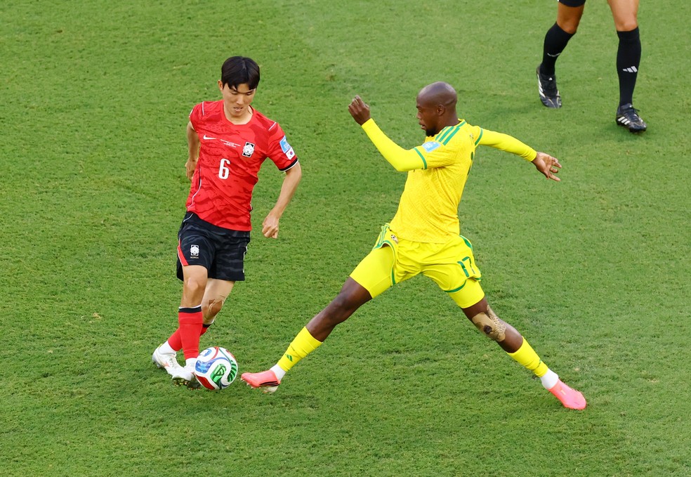 África do Sul em jogo contra a Coreia do Sul