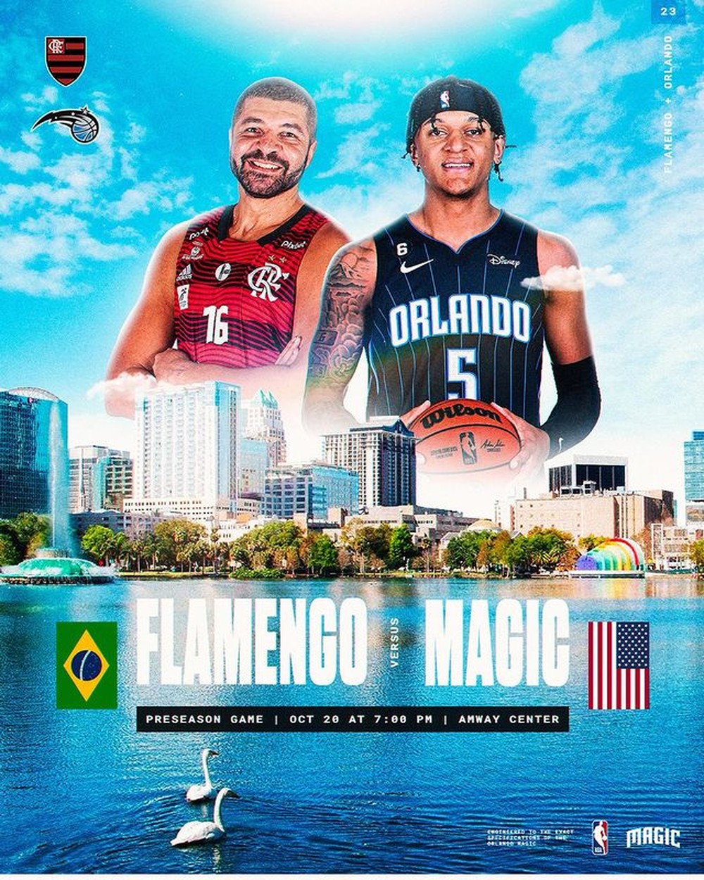 Flamengo e Orlando Magic anunciam amistoso nos Estados Unidos