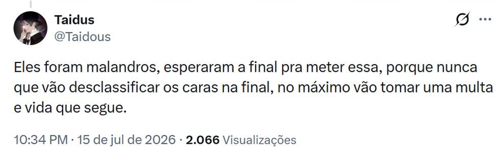 Web reage a faixa sobre as Malvinas utilizada pelos jogadores em Argentina x Inglaterra — Foto: Reprodução