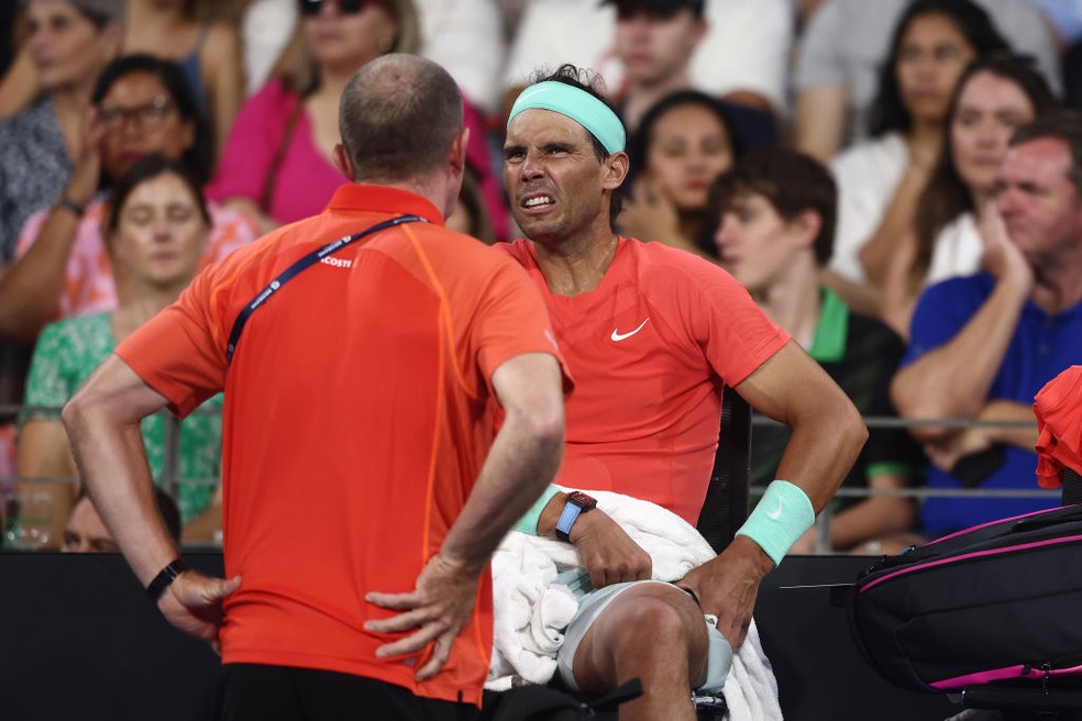 Rafael Nadal em Brisbane — Foto: Chris Hyde/Getty Images