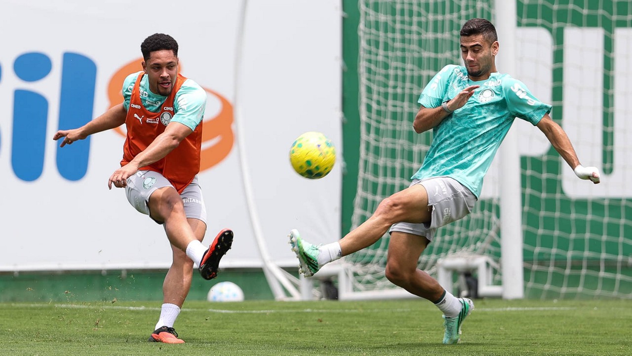 Escalação: Palmeiras bloqueia trabalhos para enfrentar Vasco e pode ter Vitor Roque titular