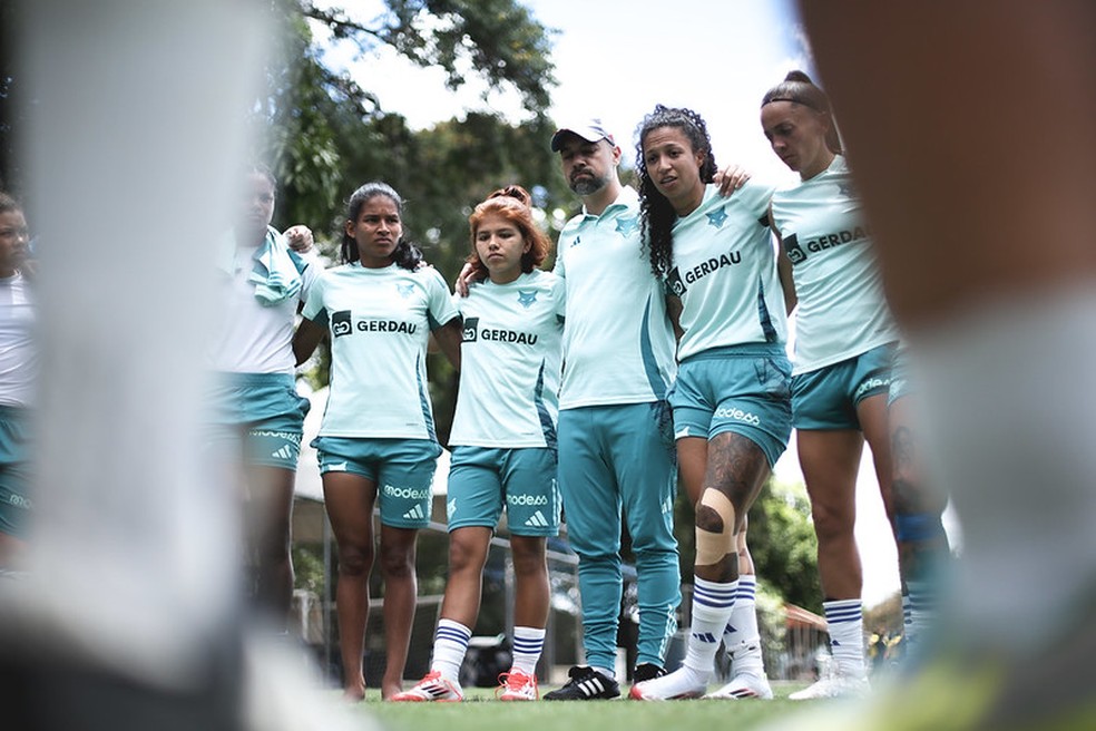 Elenco do Cruzeiro feminino — Foto: Gustavo Martins/ Cruzeiro