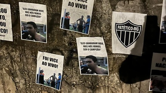 Torcedores do Fluminense espalham provocações ao Atlético-MG antes de jogo em Cariacica