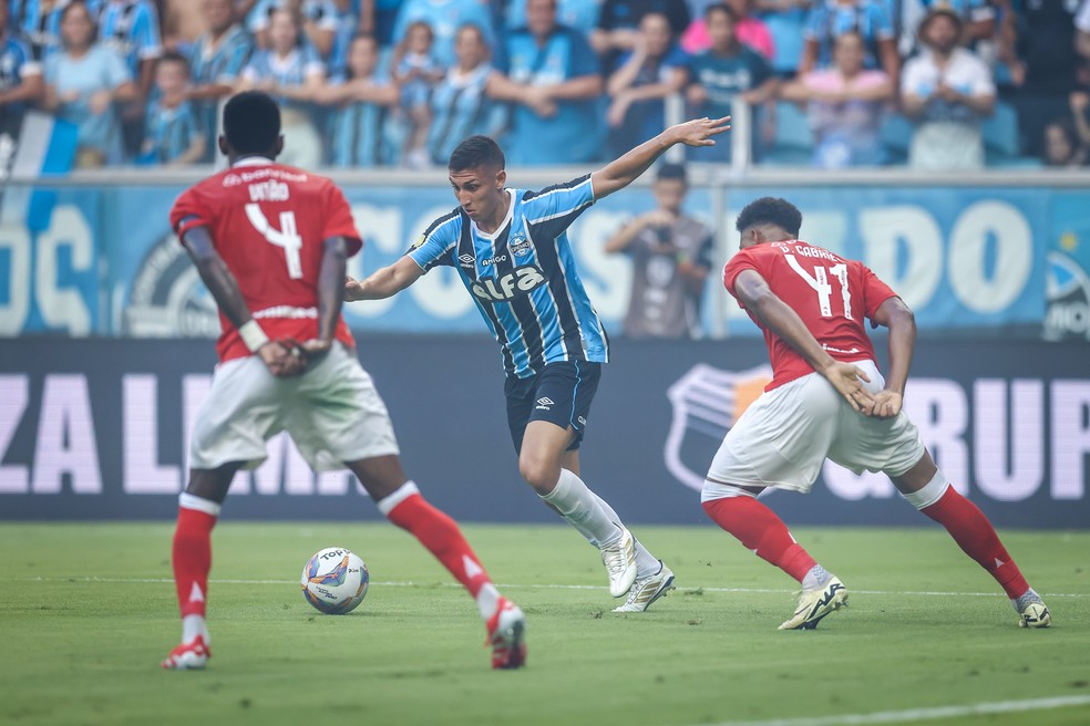Monsalve não teve destaque nas finais do Gauchão — Foto: Lucas Uebel / Grêmio Divulgação