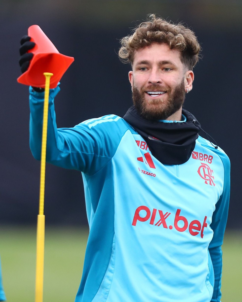 Léo Pereira em treino do Flamengo nos EUA — Foto: Gilvan de Souza/CRF
