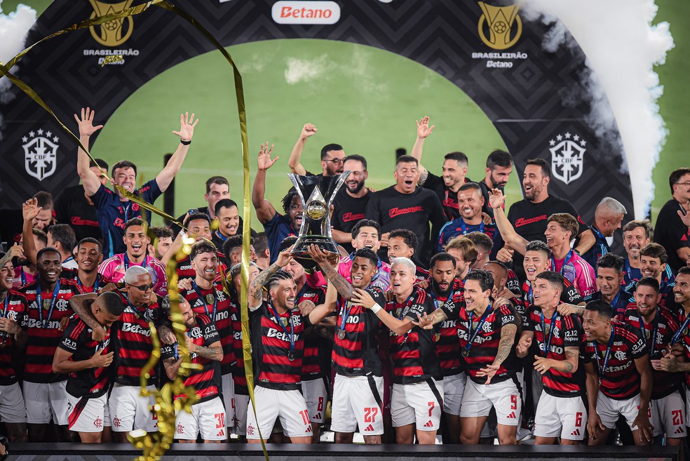 Flamengo é campeão brasileiro 2025 — Foto: Paula Reis / Flamengo