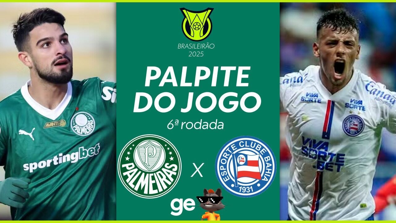 Palmeiras x Bahia: como assistir, horário e escalações no futebol brasileiro