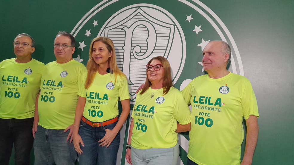 Leila reeleita presidente do Palmeiras — Foto: Eduardo Rodrigues