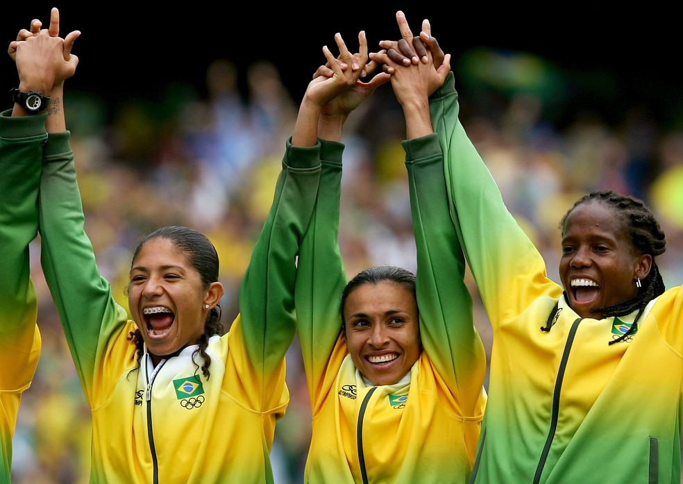 Marta foi campeã dos Jogos Pan-Americanos de 2007, no Rio de Janeiro — Foto: Getty Images