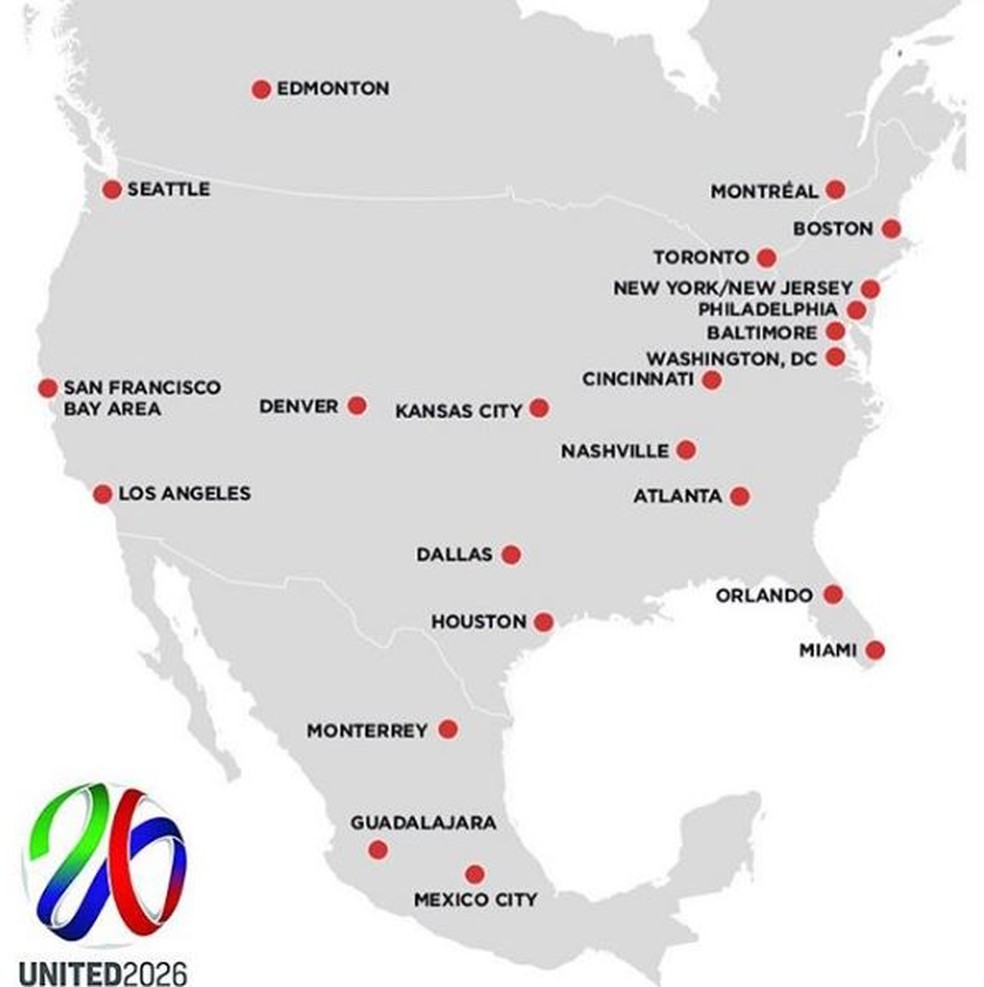 Próxima Copa em 2026 na América do Norte, com 48 seleções, ainda