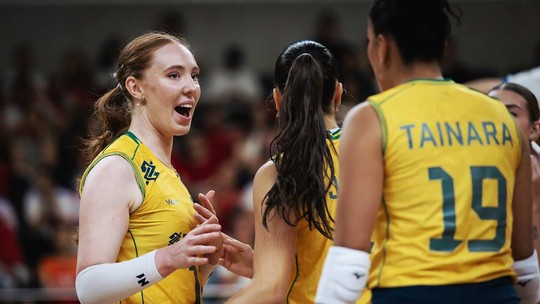 Brasil x Tailândia na Liga das Nações Feminina de vôlei: onde assistir e horário