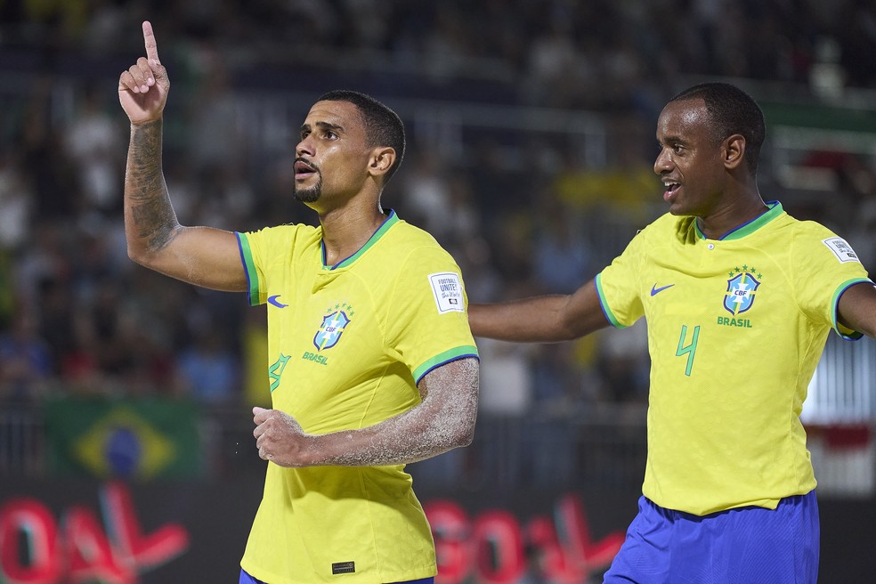 Rodrigo comemora gol marcado contra a Itália na final — Foto: Divulgação/Fifa