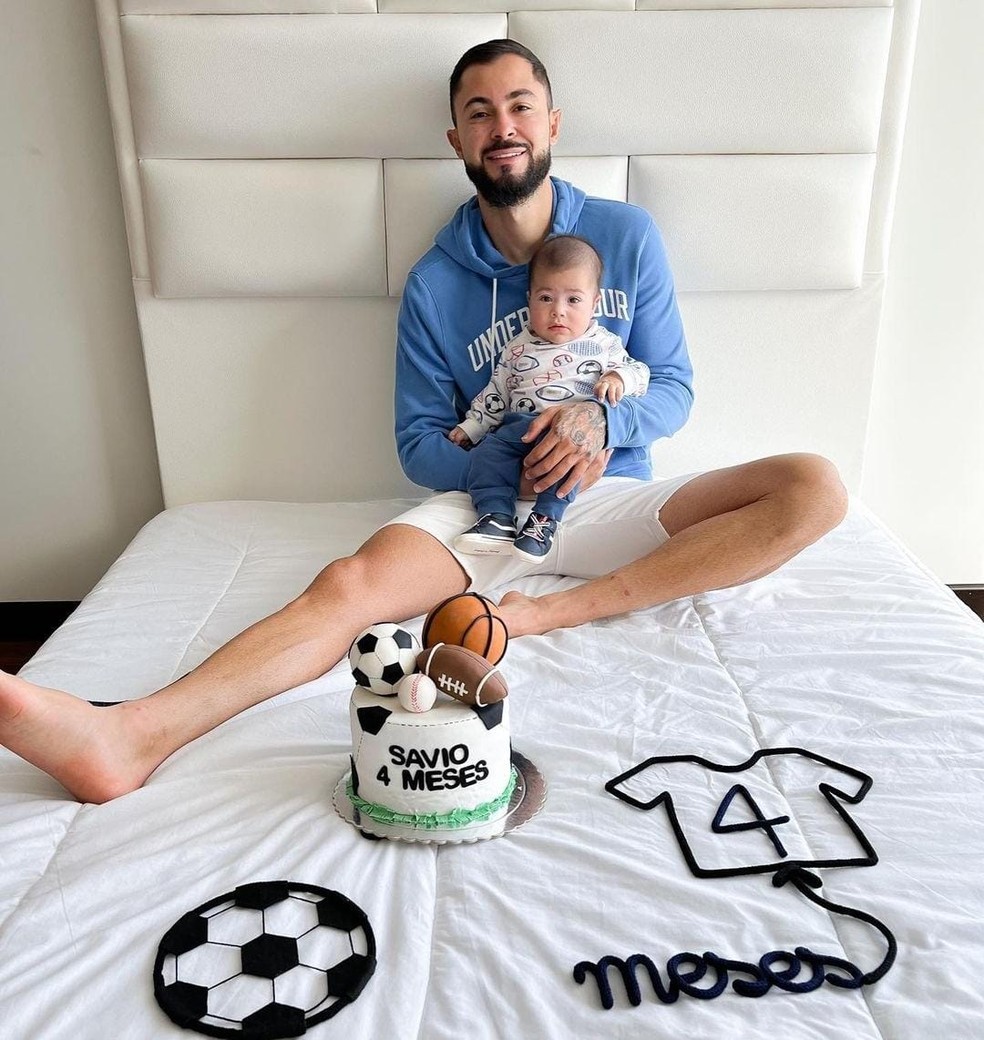 Bruno Sávio e seu filho, Sávio — Foto: Divulgação