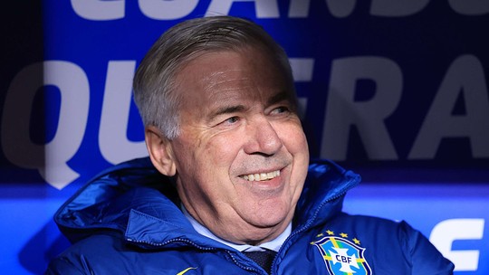 Ancelotti diz que depois da Seleção só dirigiria o Real Madrid e não vê obrigação em vencer a Copa - Técnico tira o peso da pressão no Brasil por título no Mundial do ano que vem