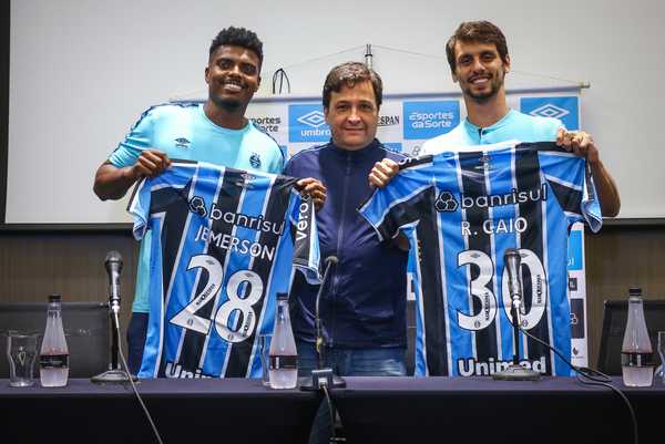 Geromel elogia reforços Rodrigo Caio e Jemerson no Grêmio: Elevam qualidade da equipe