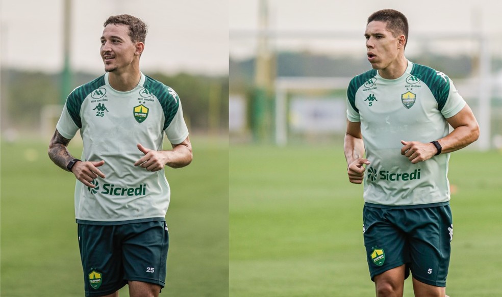 Safira e Calebe em transição física no Cuiabá — Foto: AssCom Dourado