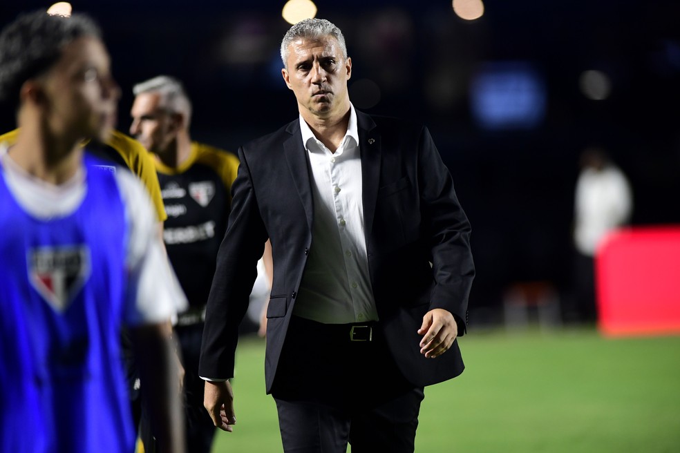 Hernán Crespo em São Paulo x Flamengo — Foto: Marcos Ribolli