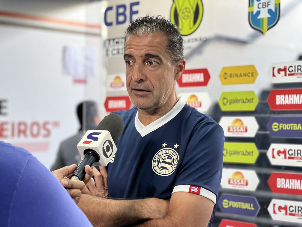 Renato Paiva, técnico do Bahia — Foto: Felipe Oliveira / EC Bahia / Divulgação