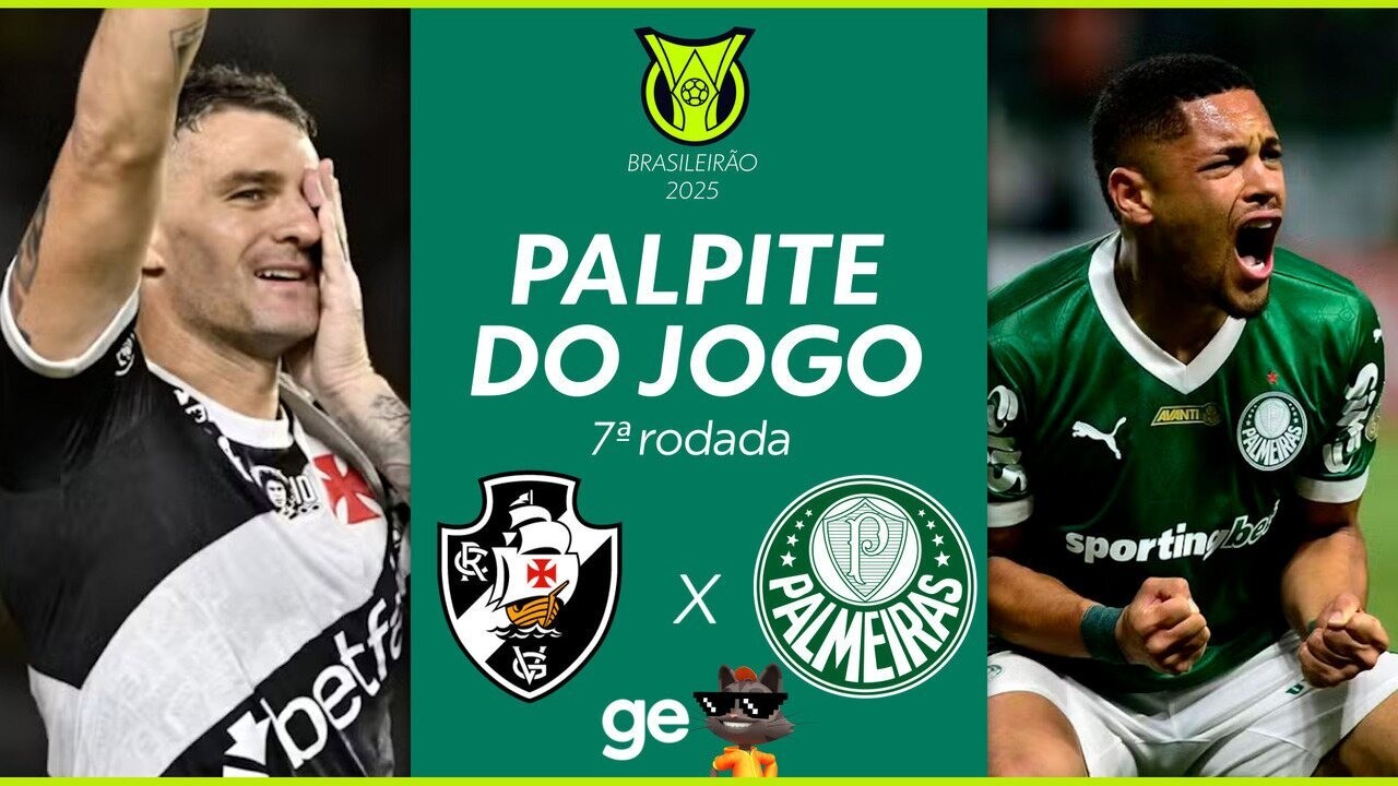 Vasco x Palmeiras: onde assistir, horário e escalações no futebol brasileiro