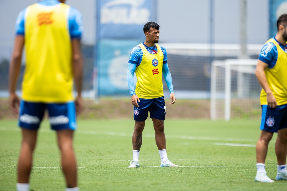 Lucho Rodríguez chegou a três gols pelo Tricolor — Foto: Letícia Martins/EC Bahia