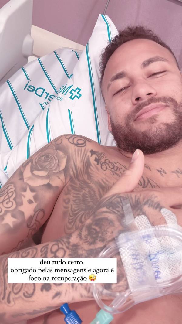 Lesionado, atacante Neymar desabafa após confirmação de cirurgia no joelho;  confira - Folha PE