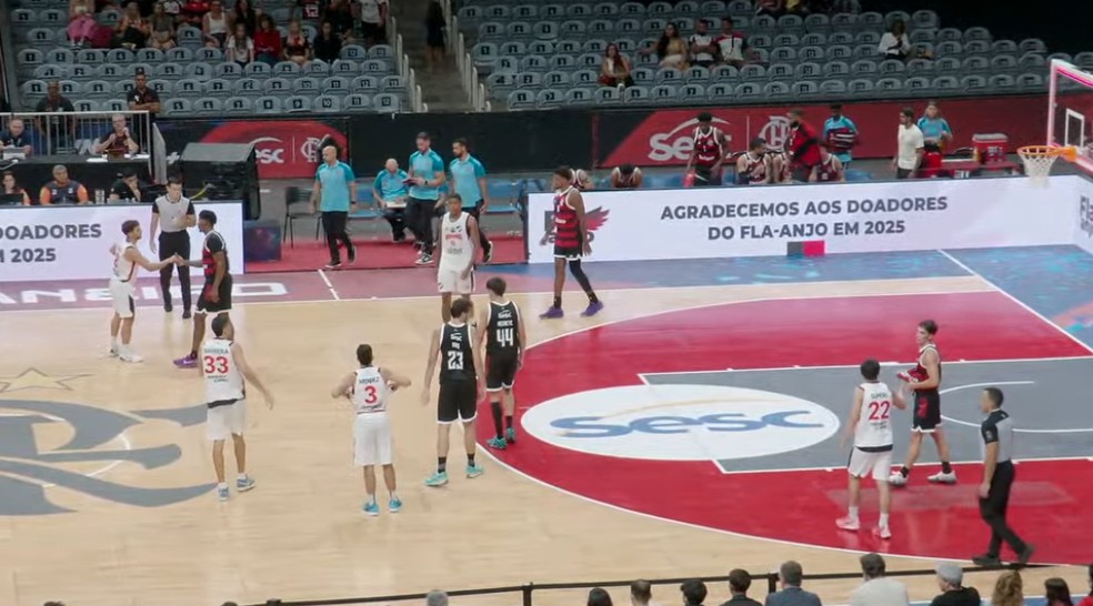 Flamengo x Nacional | Champions League das Américas de Basquete (BCLA) — Foto: Reprodução