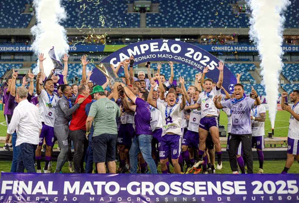 Primavera Atlético Clube campeão mato-grossense 2025 — Foto: Jonathan Domingos