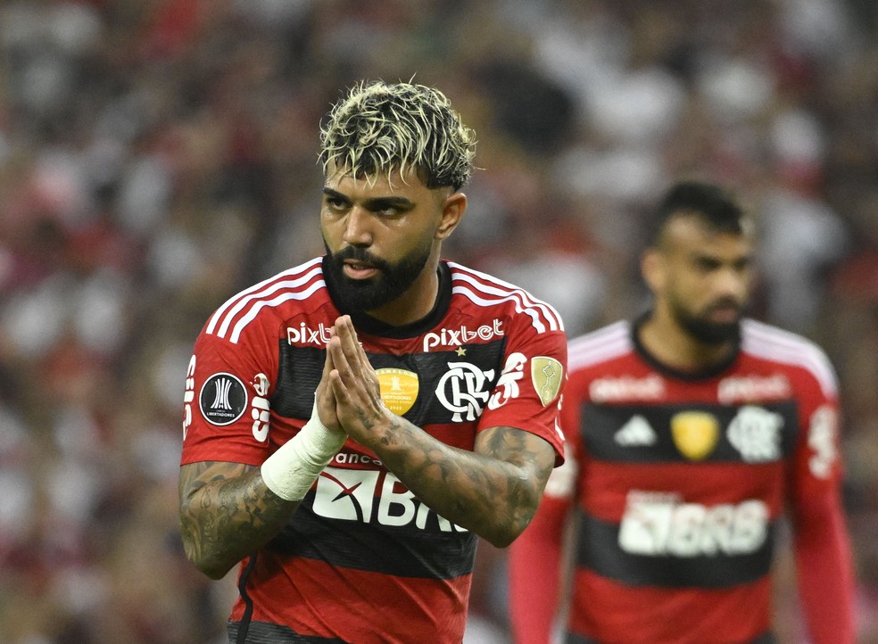 Gabigol tem sua menor média de gols no Flamengo com Sampaoli — Foto: André Durão