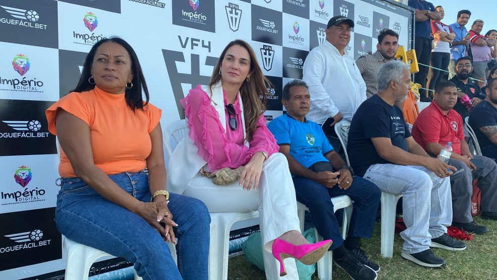 Michelle Ramalho na final do Campeonato Paraibano Feminino entre VF4 e Mixto — Foto: Iaco Lopes/Jornal da Paraíba