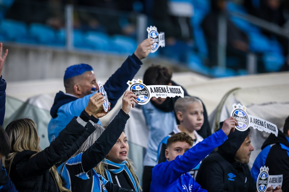 Torcida recebeu a chave da Arena