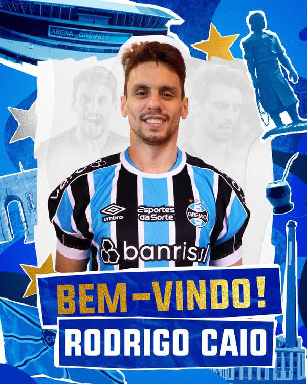 Grêmio reforça defesa com contratação de zagueiro Rodrigo Caio