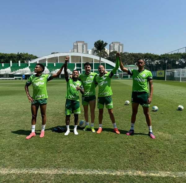 Visita de Piquerez e Estêvão em trabalho reforçado por Dudu no Palmeiras