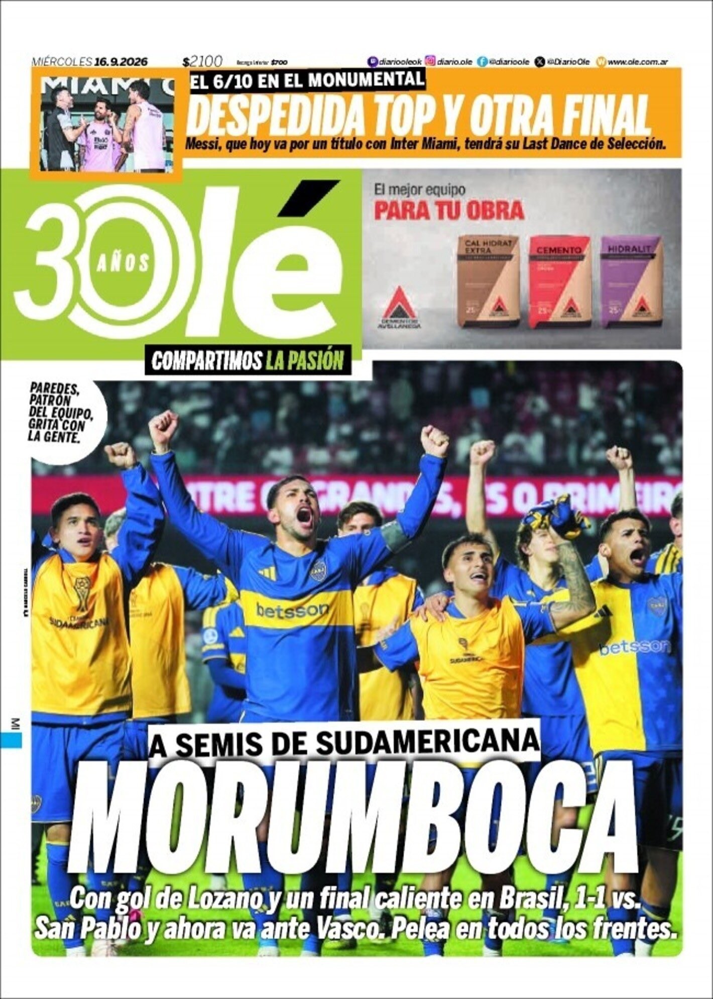 Jornal argentino ironiza estádio do São Paulo após classificação do Boca Juniors: "Morumboca"
