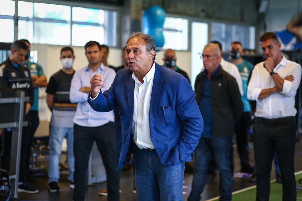 Dênis Abrahão foi vice de futebol do Grêmio entre 2021 e 2022 — Foto: Lucas Uebel/Grêmio