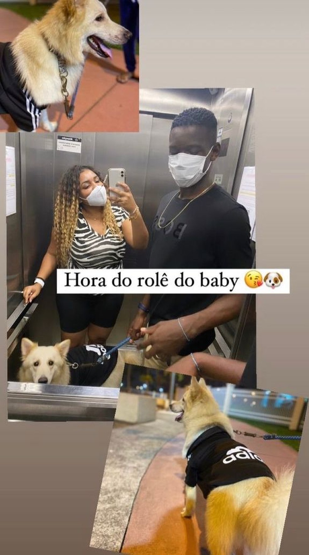 Luiz Henrique deu o nome ao cachorro de Messi — Foto: Arquivo pessoal