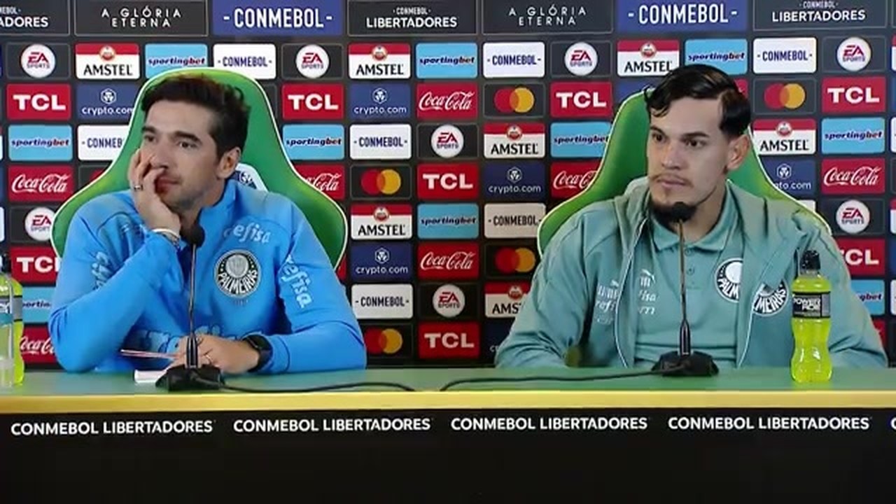 Veja as entrevistas de Abel Ferreira e Gustavo Gómez após Palmeiras x Barcelona-EQU