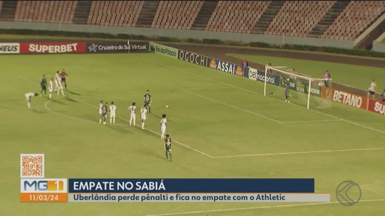 Uberlândia 2 x 2 Athletic; veja principais lances - Programa: ge Triangulo Mineiro 