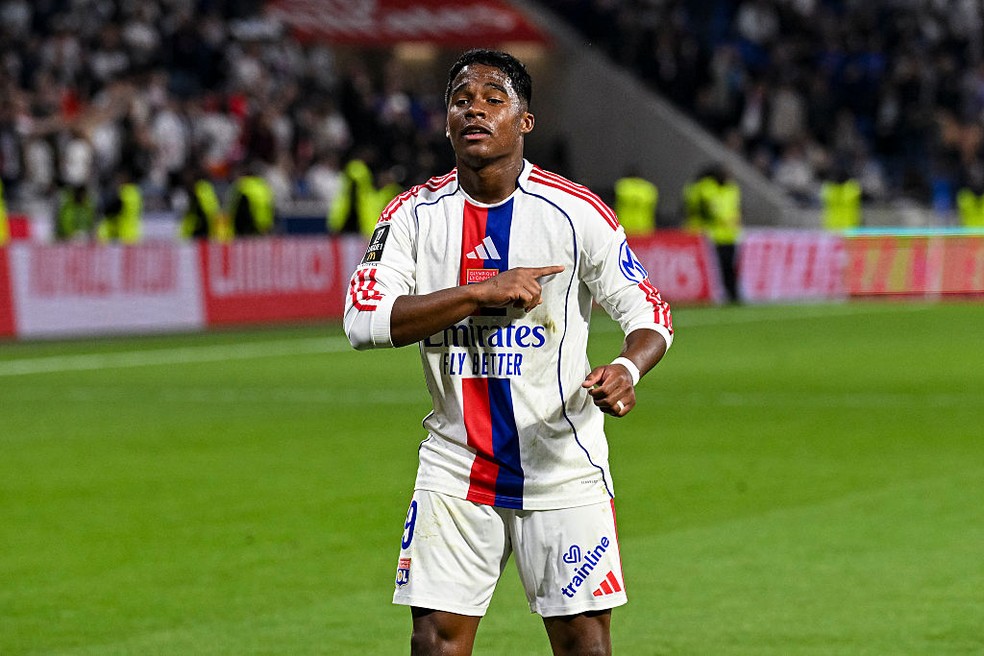 Endrick está na disputa pelo prêmio Goden Boy 2026, do jornal Tuttosport — Foto: Getty Images
